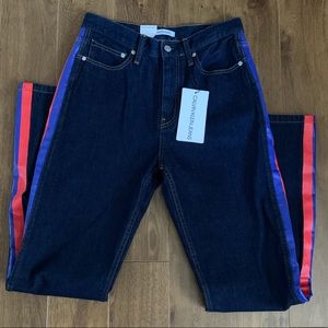 New Calvin Klein High Rise Straight Jeans